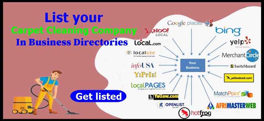 List your carpet cleaning company in business directories.