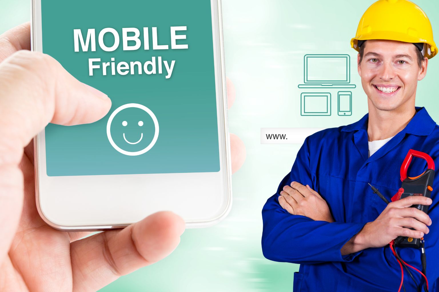 electrician digital marketing mobile website