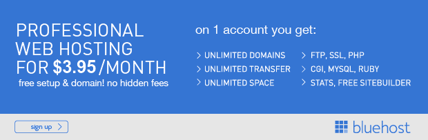 Bluehost Hosting Promo