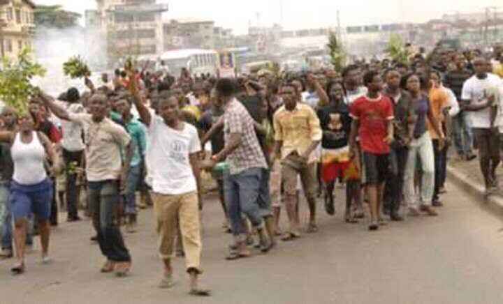 BREAKING: Protest Rocks Ibadan Over Sunday Igboho Arrest In Benin Republic
