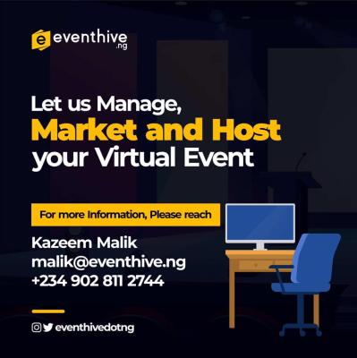 Allow us to organise your online events;  E assists you in organising virtual events